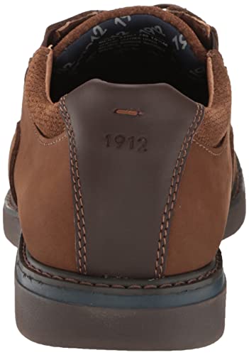 Image of Nunn Bush Men's Bayridge Plain Toe Lightweight Leather Lace Up Oxford, Tan, 9 Wide