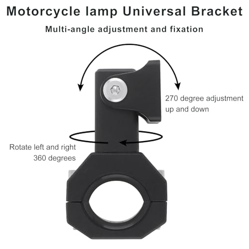 Soporte montaje antiniebla para rutas de aventura, fijación de aluminio para moto de ruta 3