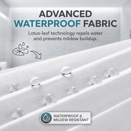 Divisor de Ducha Plegable Quvex con Marco de Aluminio 43.3" x 71" para Baños Pequeños miniatura 6