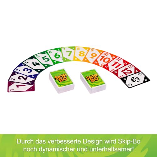 Mattel Games Skip-BO Kartenspiel für Kinder, Erwachsene, Familienabende, Karten für Farbenblinde geeignet, für 2 bis 6 Spieler ab 7 Jahren… – Ansicht 5