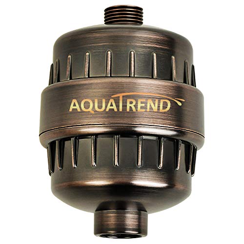 AQUATREND Oil-Rubbed Bronze Universal 15-Stage Shower Filter Shower Head Filter for Hard Water