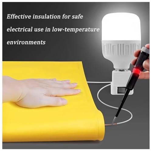 Alfombrilla aislante de seguridad de alto voltaje para trabajos eléctricos, manta de resina antideslizante con clips de apertura