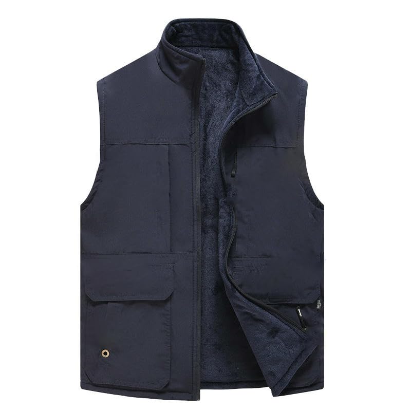 Chaleco de invierno para hombre combate el frío sin ropa pesada de algodón 3