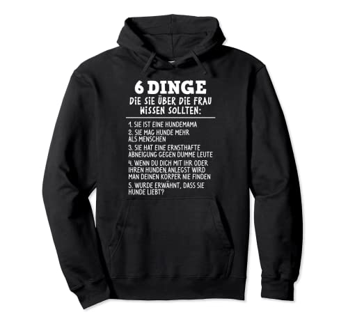 Lustiges Hundebesitzerin Geschenk Hundemama Pfote Spruch Pullover Hoodie