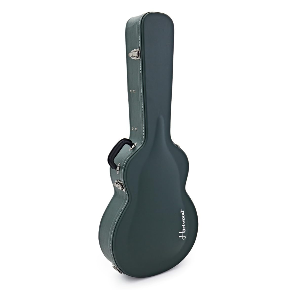 Hartwood Chitarra semi-acustica Revival e custodia rigida, Jet Nero | Include Custodia Rigida, Ponticello Fisso per Accordatura Stabile e Sustain, Corpo Semi-Cavo in Tiglio, Jet Black