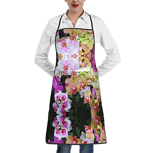 ObabO Kochschürze mit Taschen, für Damen und Herren, Motiv: grüner Affe,...