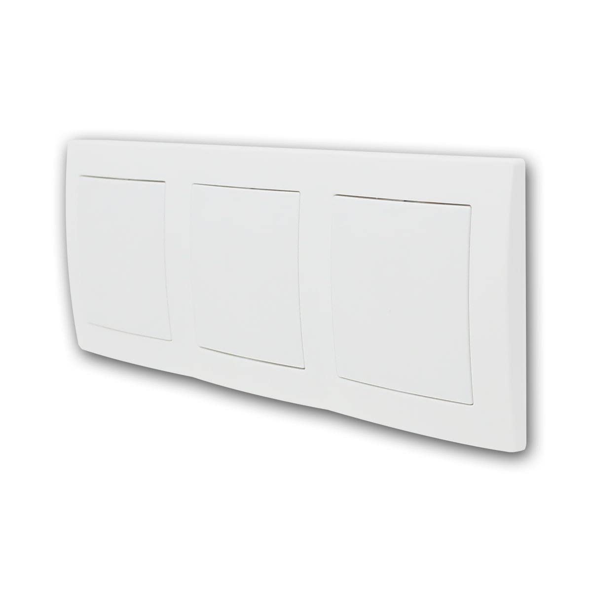 Tapa/panel triple FLAIR, color blanco, con marco triple