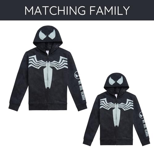 Image of Marvel Spider-Man Matching Family Cosplay Fleece Zip-Up Hoodie