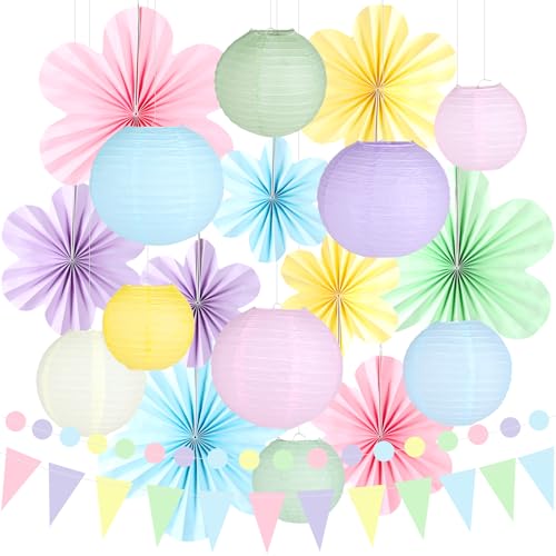 Drapeaux triangulaires et décors pastel pour éviter le stress de la rentrée
