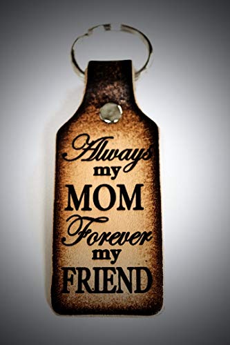 Birsppy MOM keychain-gift for Mom-engraved-Forever my Friend