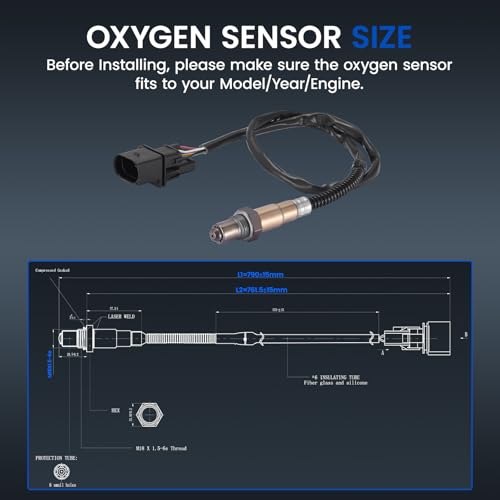 Sensor de Oxígeno Upstream SYKRSS para Rolls-Royce Phantom V12 6.7L 04-06 miniatura 3
