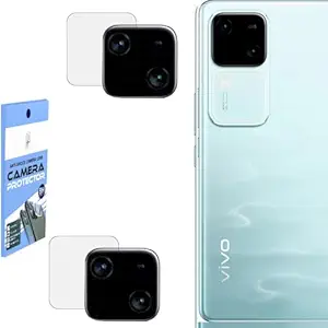 DVANK (Pack of 2 Camera Guard Camera Lens Protector Compatible For VIVO V30 5G || Unbreakable Polycarbonate Material with Easy Installation Kit