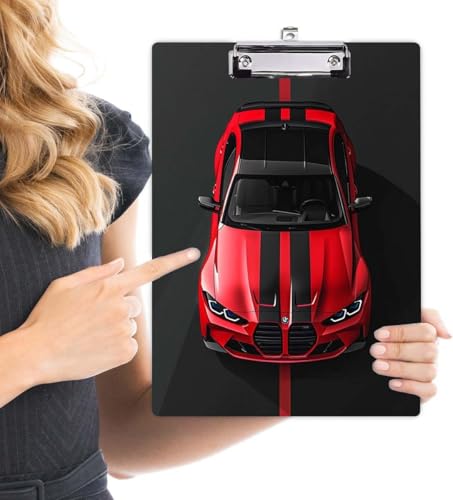 Image of NKSPRINTING Car Clip Board for Students, Teacher, Kids, Clipboards, Custom Pattern, School Supplies, Crack Marble Clipboard, Wooden Clipboards for Cute Design for Size 9.5 inch x 13.5 inch (813)