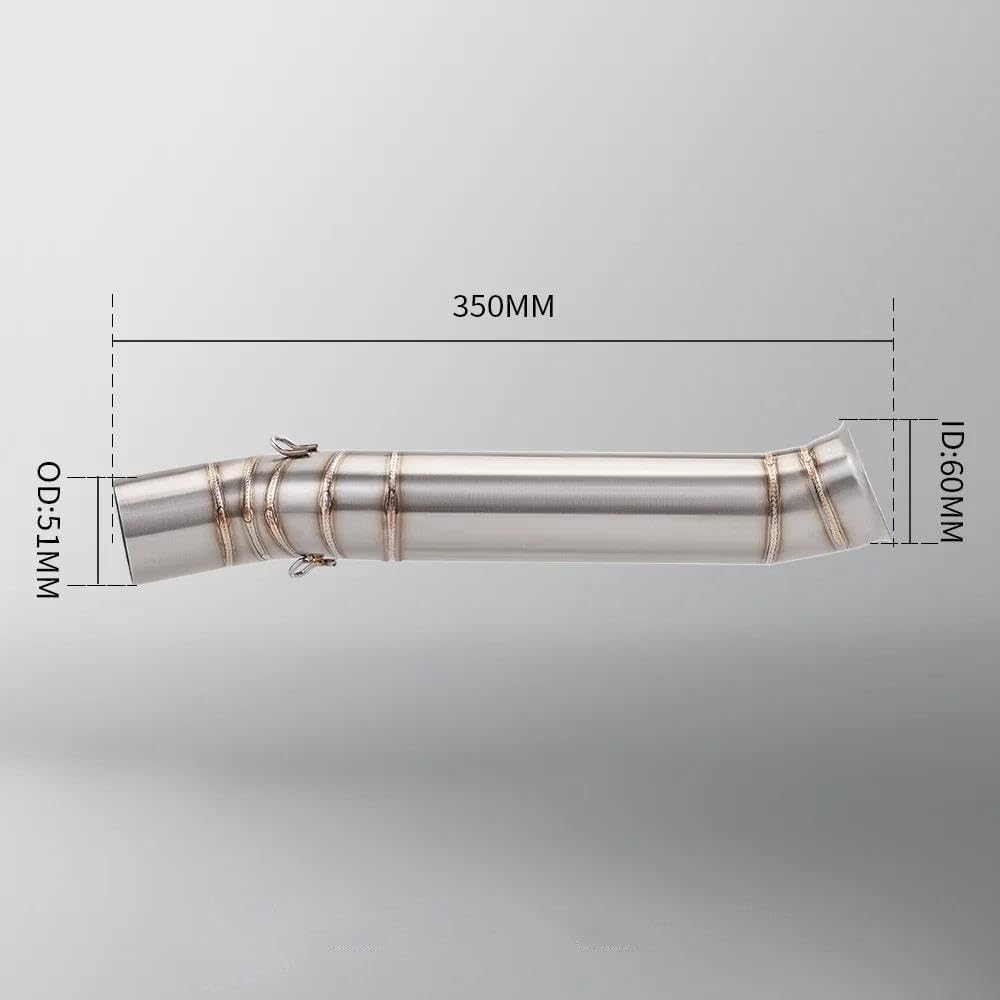 Spare Parts Slip On Exhaust For Cfmoto 800MT CF800-5A 2021-2024 Motorcycle Exhaust Escape Moto Modify Middle Tube Link Pipe