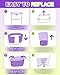 KeeTidy Diaper Pail Refill Bags Compatible with DEKOR MINI Diaper Pails, 20% Extra Length Diaper Bags Disposable with Lavender Flavor, Holds up to 900 Diapers, 3 Pack