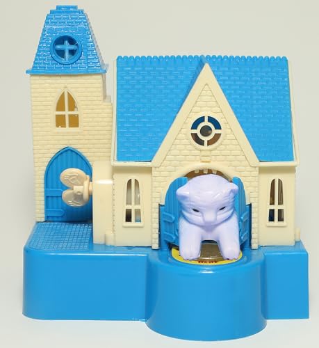 Image of Toyzone Katty Castle Coin Bank - Blue |Classic Cat House Toy | Coin Stealing Cat House |House of Cat | Coin Collecting Saving Bank for Kids |for 3+ Year