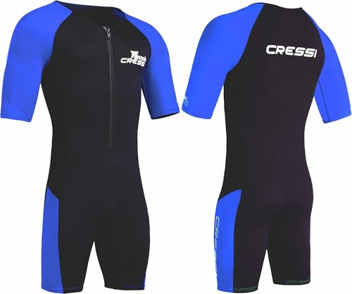 CRESSI Tiburon Man Shorty Wetsuit 2mm - Combinaison de Plongée Courte Hommes pour la Plongée, la Natation et Les Sports Aquatiques, Néoprène/Elastane...