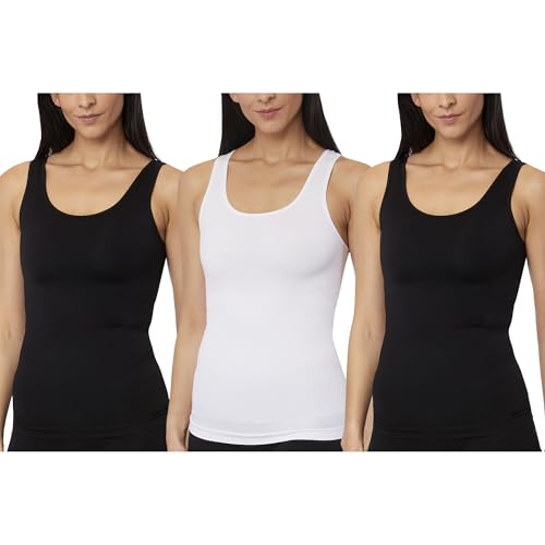 Image of Skinnygirl Women's Scoop Neck Seamless Shaping Camisole, 3-Pack
