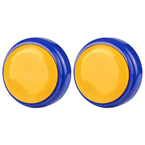 Record Talking Button-Recordable Button Dog Training Button Sound Effect Button -30 Second Recording Button, Set of 2 (Blue)