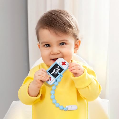 Image of Baby Game Console Teether Toy with Clip,BPA Free,0 Months+