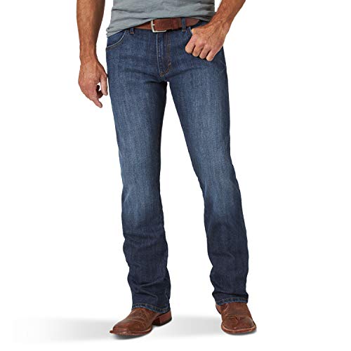 Image of Wrangler Men's Retro Slim Fit Straight Leg Jean