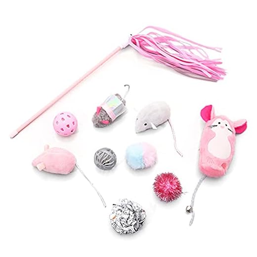 JUSTDOLIFE Kattunge Spela Toy Assorted 10St Soft Plush Cute Cat Chew Toy För Julträning Djur Ångest Relief Plush Home Fun Teeth Plush