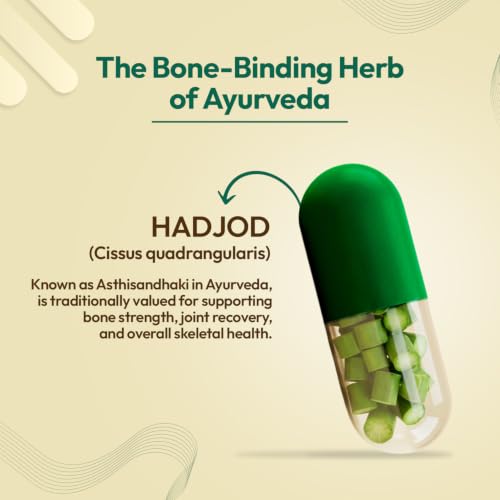 Image of Baidyanath Trusoul Hadjod 60 Veg Capsules | Strengthens Bones Naturally 7 Enhance Joint Recovery | For Bone Support, Wellness Capsules | Helps Joint Flexibility