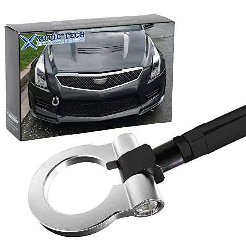 Crochet de remorquage à visser Xotic Tech argent pour Mazda 3 6 CX-5 MX-5 et Corvette
