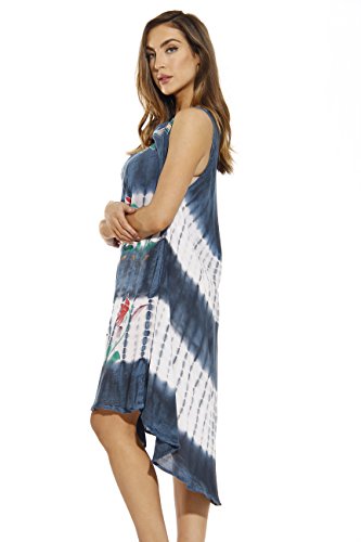 Riviera Sun Summer Dresses Tie Dye Embroidered Beach Swimsuit Cover Up2