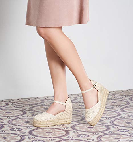 Image of VISCATA Satuna Women's Sandals Espadrille Canvas Buckle Wedges