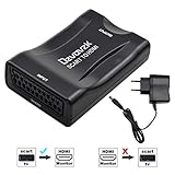 El uso inverso no es compatible. Si necesita un convertidor de HDMI a SCART, preste atención a ASIN: B07DFDVSQL. Si tiene preguntas sobre el uso de este convertidor, comuníquese con nosotros. Brindaremos servicios de soporte técnico gratuitos.（Este producto no es compatible con un televisor como fuente de entrada.）
