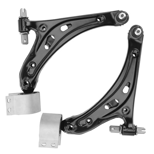 Image of Detroit Axle - 4pc Front Control Arms Kit for 2017-2023 GMC Acadia Cadillac XT5, 2 Lower Control Arms with Ball Joint 2 Outer Tie Rods 2018 2019 2020 2021 2022 Replacement
