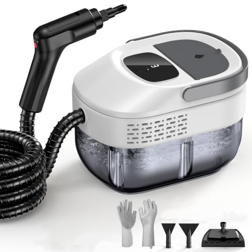 Steam Cleaner for home, 15s Heat-Up, 1.6L Large Tank for Cleaning