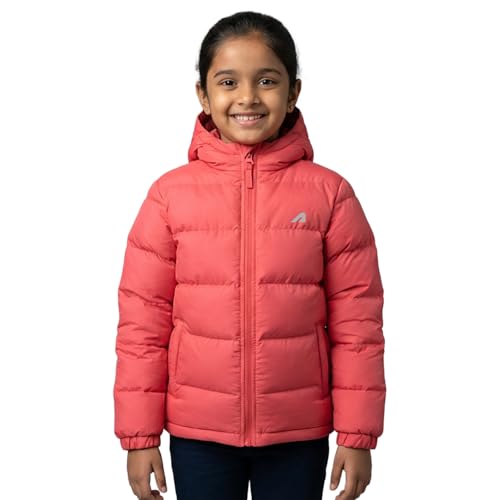 Image of Boldfit Winter Jacket for Kids, Warm Puffer Kids Winter Jacket, Unisex Kids Winter Jackets for Boys & Girls with Hood, Lightweight & Comfortable Winter Wear