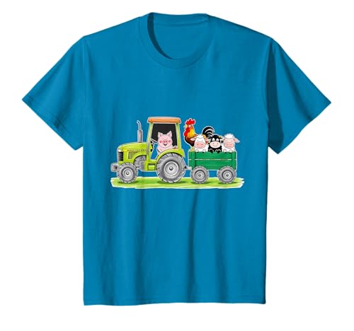 Tracteur de ferme avec animaux T-Shirt