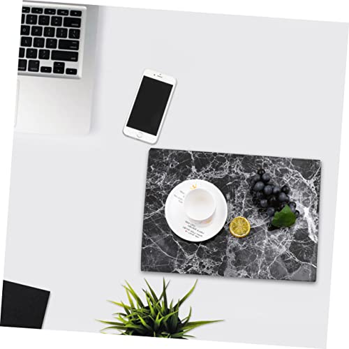 Napperons de table noir effet marbre pour sublimer vos dîners et protéger la salle à manger