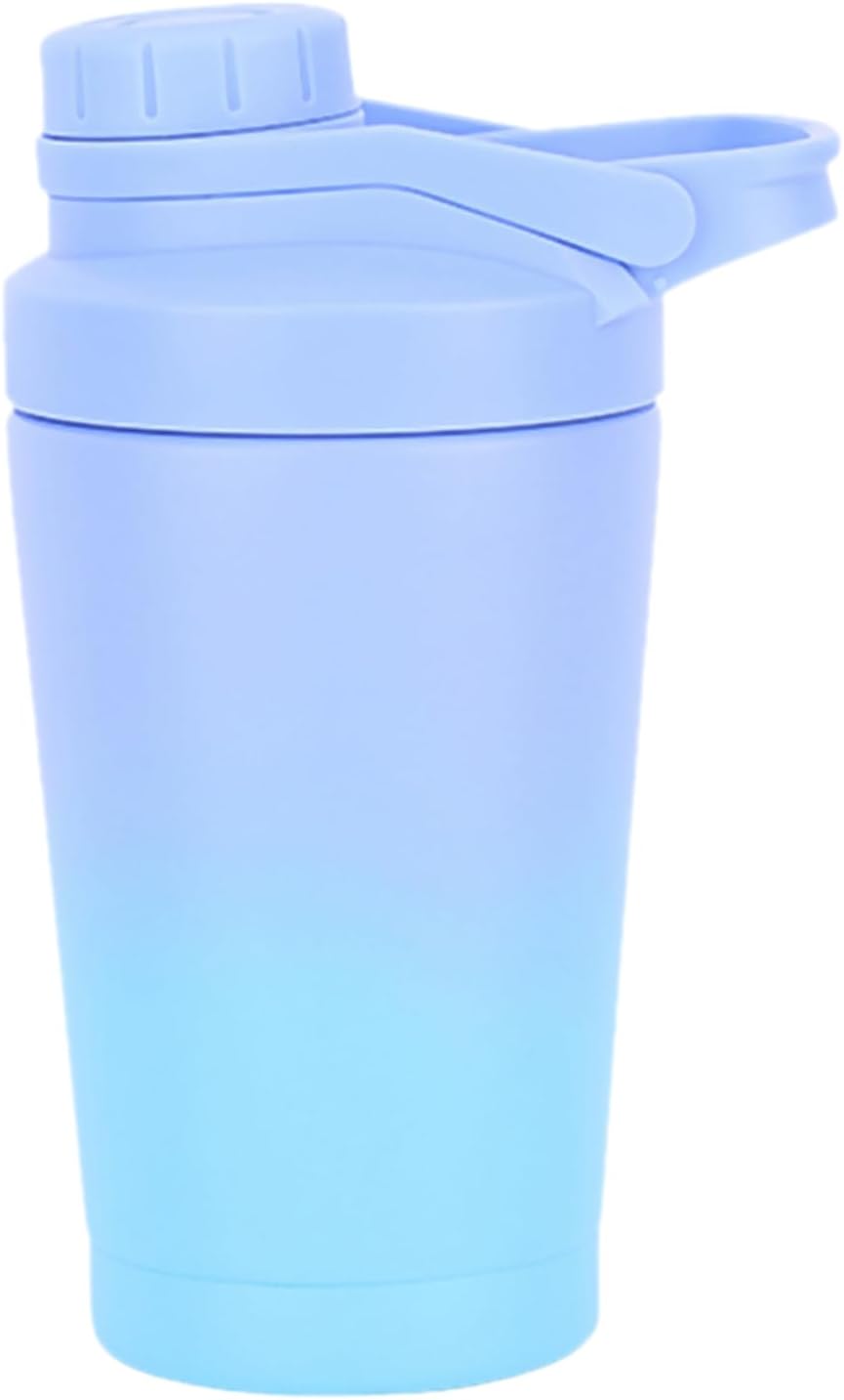 Protein Shaker 500ml Shaker Protein Shake Shaker Protein Shake Stainless Steel Double Wall Vacuum IsolatedBPA Free Spill-ResistantStainless Steel Shaker Thermal Bottle for Protein Sports Drinks