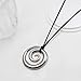 YANCHUN Boho Necklace Chunky Statement Hollowed Spiral Necklace for Women Cord Necklaces with Gold Pendant Trendy Jewelry Gifts Christmas Stocking Stuffers