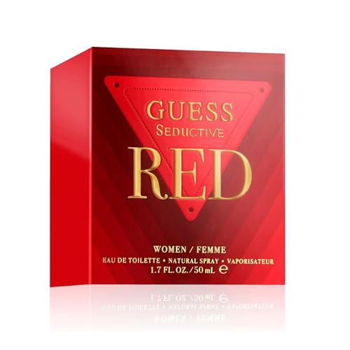 GUESS Seductive Red, Eau de Toilette pour Femme, Parfum Gourmand, 50 ml