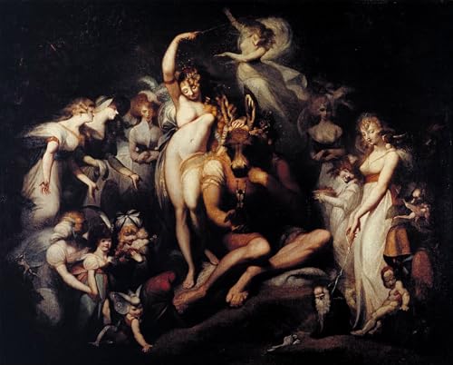 Affiches d'art Titania et Bottom Henry Fuseli pour salon élégant 60x90cm