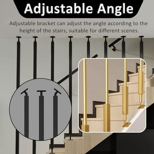 Modern Iron Stair Balusters - Veal Stair Railing Rods for Stylish Staircase Fences, Durable and Safe Metal Spindles for Home Interior Decoration