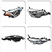 munirater 1-Pack RH Projector Headlight Headlamp Assembly Set Replacement for Corolla SE 2017 2018 2019 Sedan Passenger Side Headlamps