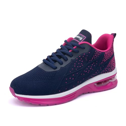 Image of Womens Slip On Tennis Sneakers Walking Running Shoes Easy to Wear