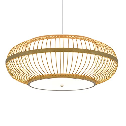 LQZCXMF Bambus Geflochtene Pendelleuchte...