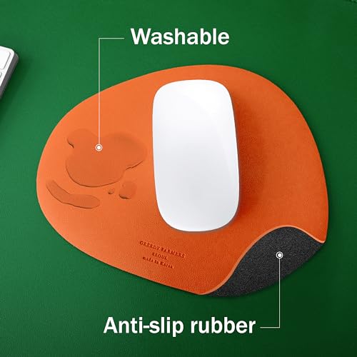 Image of Mouse pad, Non-Slip Washable Waterproof Computer Mouse pad (Tangerine)