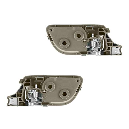 Front Interior Inside Taupe Door Handle Pair Set Fits 03-07 Honda Accord Sedan #TOP6