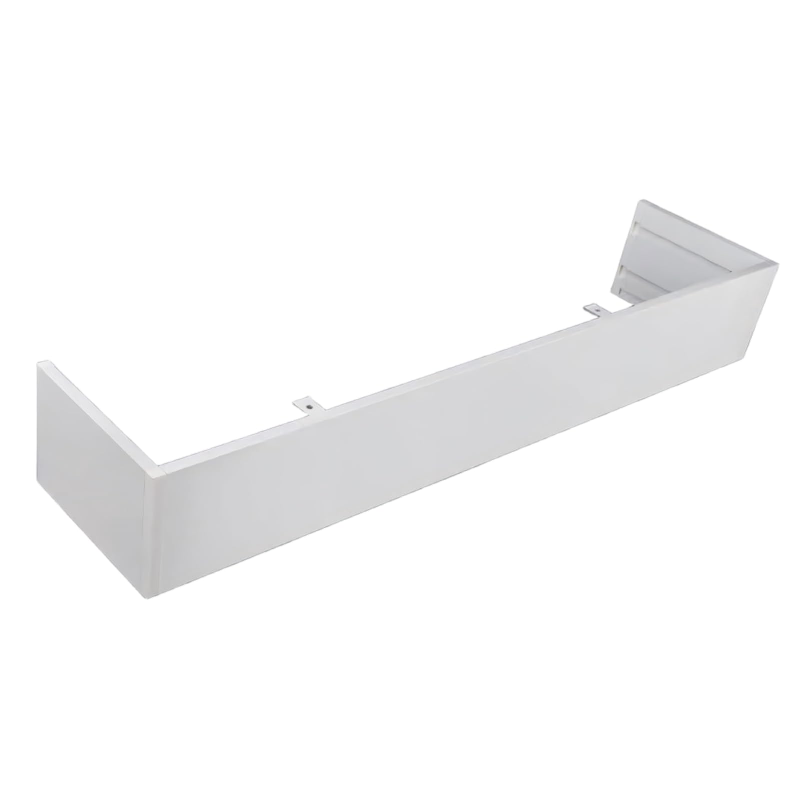 Cenefa de cortina de aluminio: oculta soportes de persianas enrollables con este marco de 3.3 pies