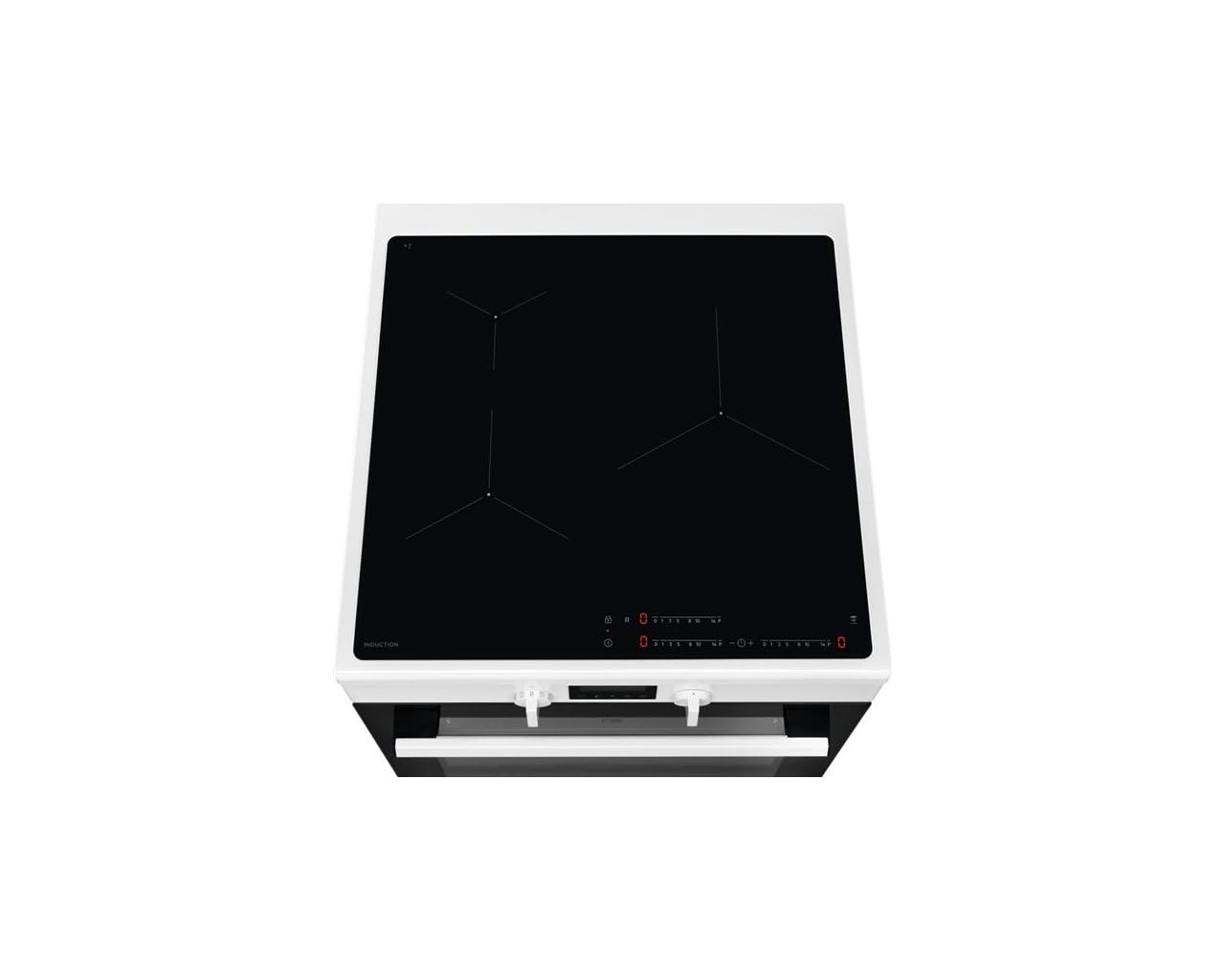 Cuisinière Induction A+ 73l 3 Feux, Série 500 Surroundcook, Blanc - LKI64890BW