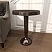 Deco 79 Metal Side End Accent Table Hammered Pedestal End Table, Side Table 19