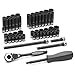 1/4 Dr. 53pc Fract. & Metric Duo-Socket Set - 12